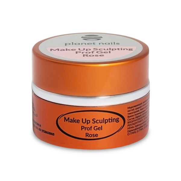 Planet Nails Моделирующий гель Make Up Sculpting Prof Gel, розовый Rose, 15 гр купить