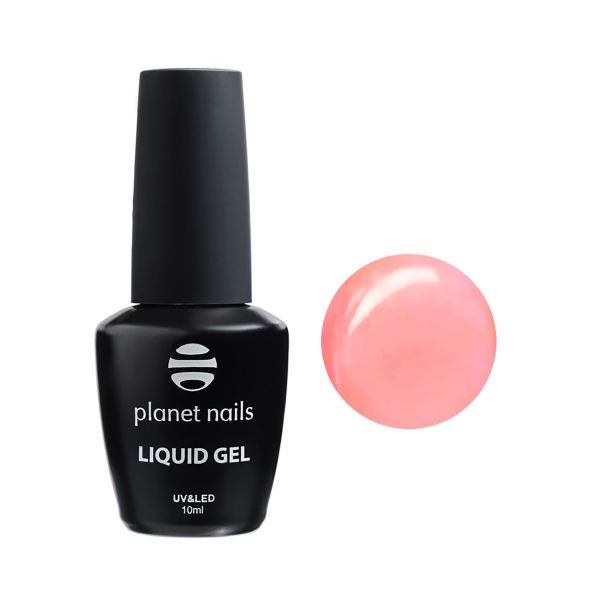 Planet Nails Моделирующий гель Liquid Gel, Coral, 10 мл купить
