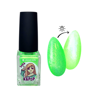 Planet Nails Лак для ногтей флуоресцентный K&PoP SoRa, №262, 10 мл купить