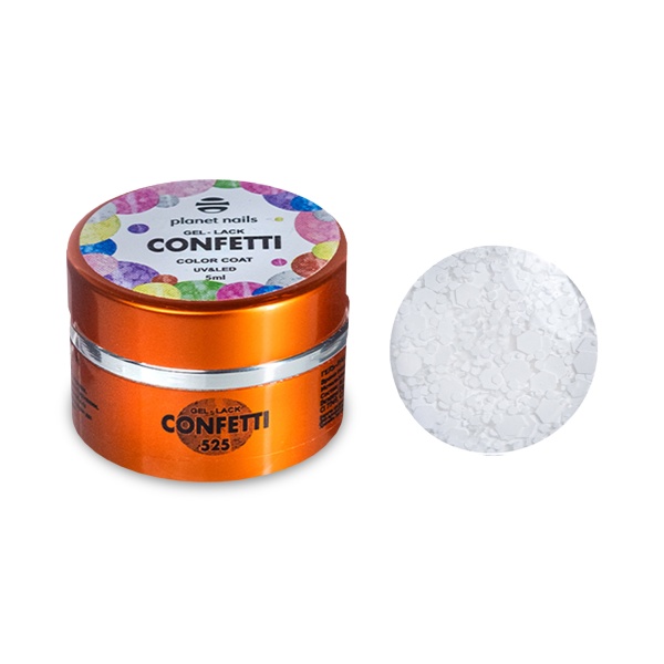 Planet Nails Гель-лак Confetti, №525, 5 мл купить