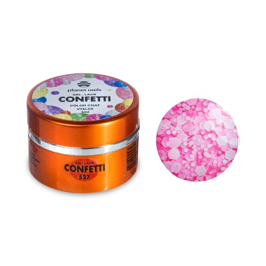 Planet Nails Гель-лак Confetti, №527, 5 мл купить