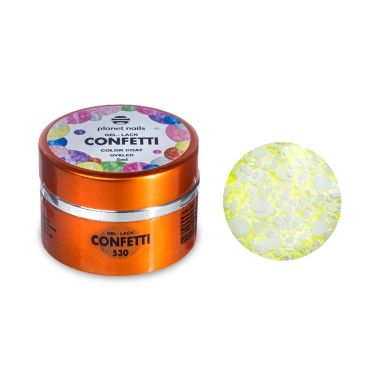 Planet Nails Гель-лак Confetti, №530, 5 мл купить