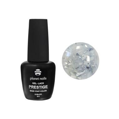 Planet Nails База для гель-лака Prestige Base Potal, №915 Silver, 8 мл купить