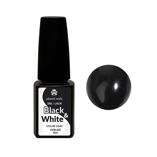 Planet Nails Гель-лак Black & White, №443, 8 мл купить