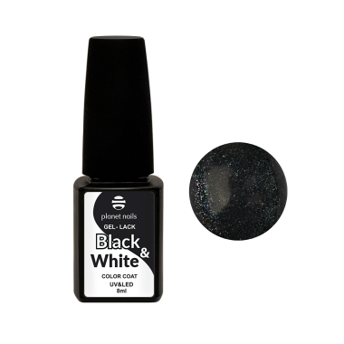 Planet Nails Гель-лак Black & White, №444, 8 мл купить