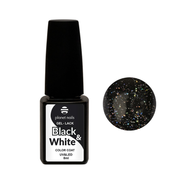 Planet Nails Гель-лак Black & White, №445, 8 мл купить