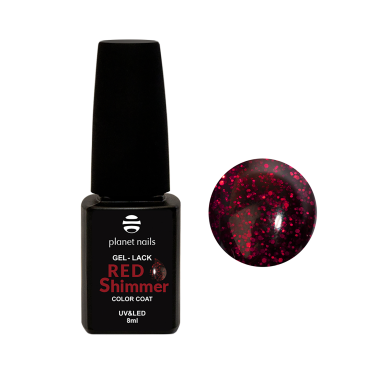 Planet Nails Гель-лак Red Shimmer, №834, 8 мл купить