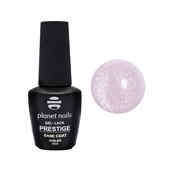 Planet Nails База для гель-лака Prestige Base Shimmer, Flamingo, 10 мл купить