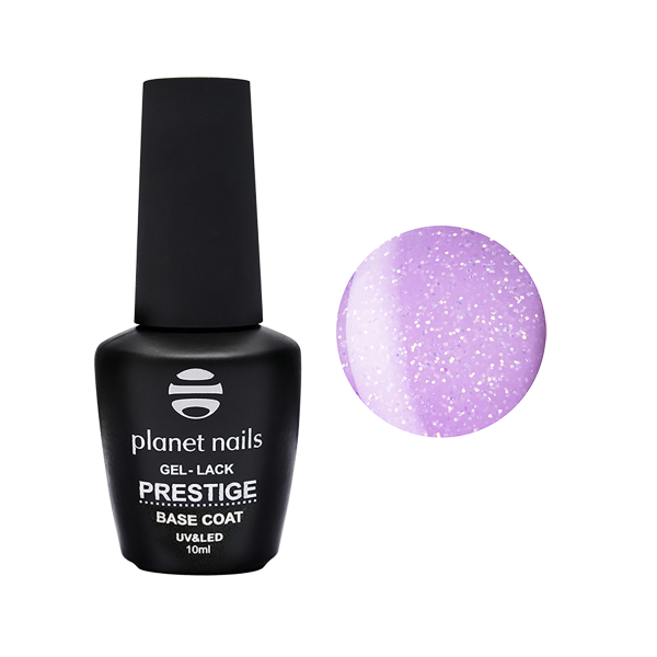 Planet Nails База для гель-лака Prestige Base Shimmer, Lilac, 10 мл купить