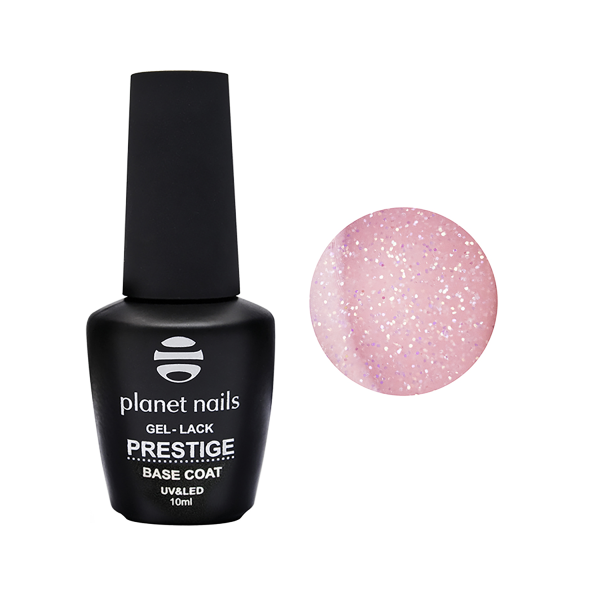 Planet Nails База для гель-лака Prestige Base Shimmer, Natural Pink, 10 мл купить