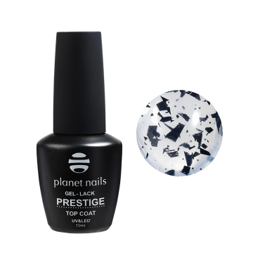 Planet Nails Топ для гель-лака Prestige Glossy Top Point, Black, без липкого слоя, 10 мл купить
