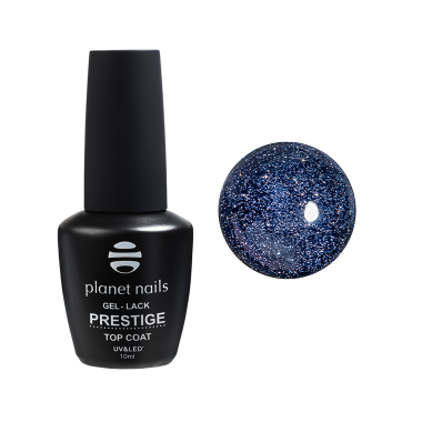 Planet Nails Топ для гель-лака Prestige Top Silver Reflection, 10 мл купить