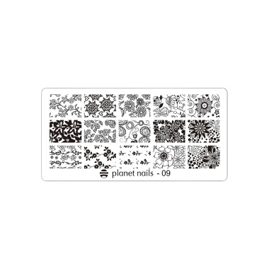 Planet Nails Пластина для Stamping Nail Art, №9 купить