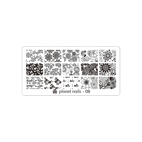 Planet Nails Пластина для Stamping Nail Art, №9 купить
