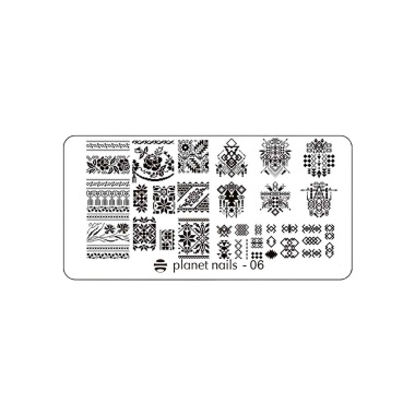 Planet Nails Пластина для Stamping Nail Art, №6 купить