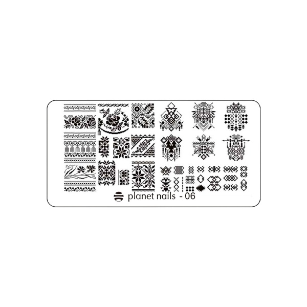 Planet Nails Пластина для Stamping Nail Art, №6 купить
