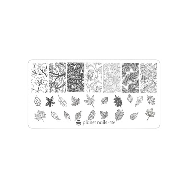 Planet Nails Пластина для Stamping Nail Art, №49 купить