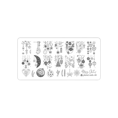 Planet Nails Пластина для Stamping Nail Art, №48 купить