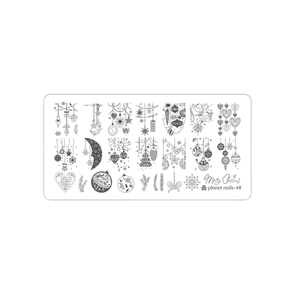 Planet Nails Пластина для Stamping Nail Art, №48 купить