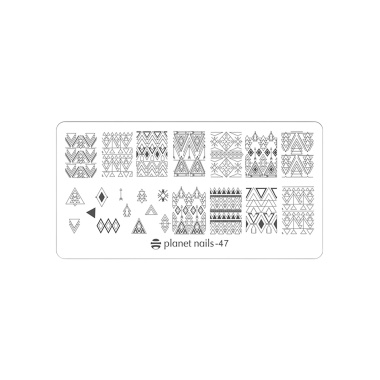 Planet Nails Пластина для Stamping Nail Art, №47 купить