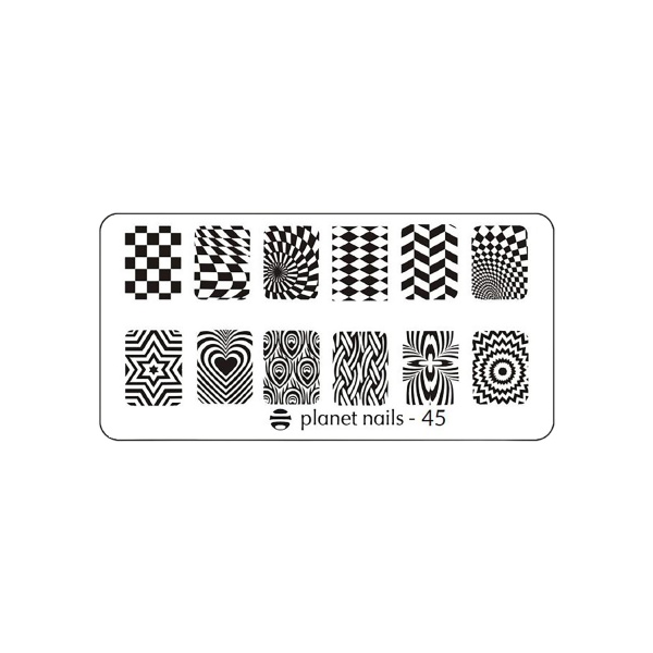 Planet Nails Пластина для Stamping Nail Art, №45 купить