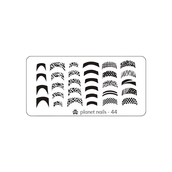Planet Nails Пластина для Stamping Nail Art, №44 купить
