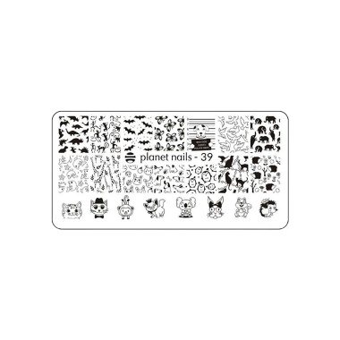 Planet Nails Пластина для Stamping Nail Art, №39 купить