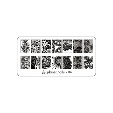 Planet Nails Пластина для Stamping Nail Art, №4 купить