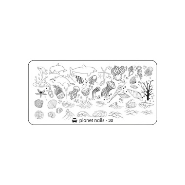 Planet Nails Пластина для Stamping Nail Art, №30 купить