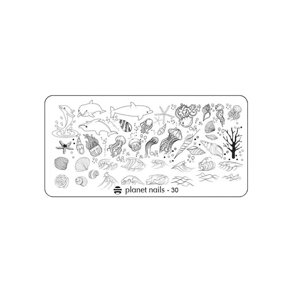 Planet Nails Пластина для Stamping Nail Art, №30 купить
