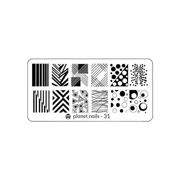 Planet Nails Пластина для Stamping Nail Art, №31 купить