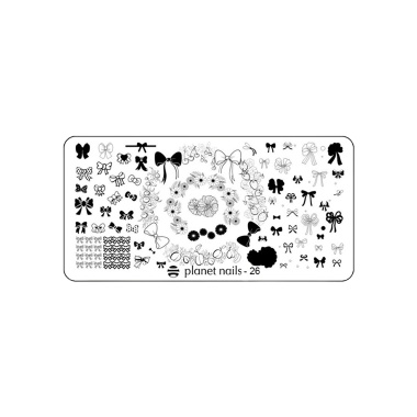 Planet Nails Пластина для Stamping Nail Art, №26 купить
