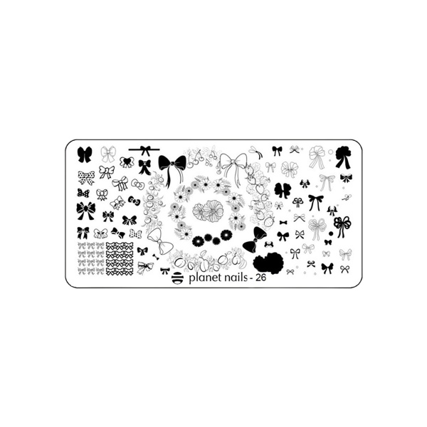 Planet Nails Пластина для Stamping Nail Art, №26 купить