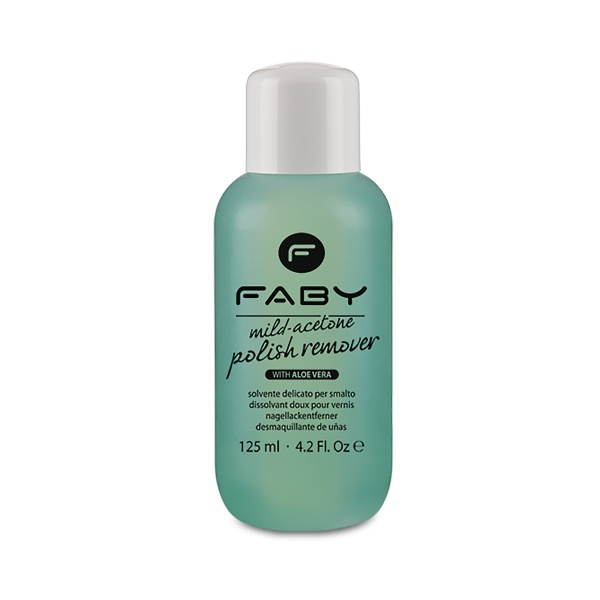 Faby Жидкость для снятия лака с экстрактом Алоэ, с ацетоном Mild Acetone, 125 мл купить