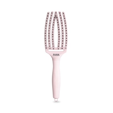 Olivia Garden Щетка для волос Fingerbrush Care Iconic Boar&Nylon Pastel, Pink, M купить