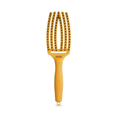 Olivia Garden Щетка для укладки Fingerbrush Care Iconic Boar&Nylon, Yellow Sunshine купить