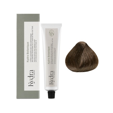 Kydra Le Salon Крем-краска на основе растительных пигментов Botanique Ammonia-Free Hair Color Treatment Cream, 7/71 Chestnut Ash Blonde, 60 мл купить