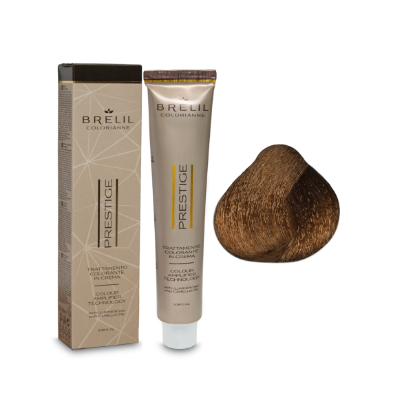 Brelil Professional Краска для волос Colorianne Prestige, 8/43 светлый медно-золотистый блонд, 100 мл купить