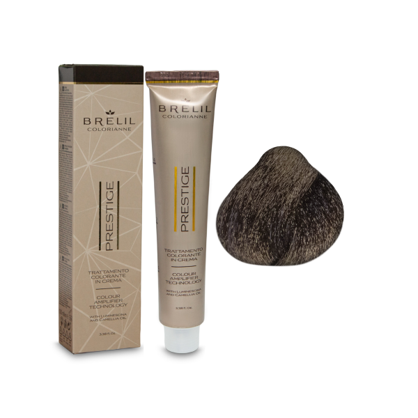 Brelil Professional Краска для волос Colorianne Prestige, 4/18 шатен шокоайс, 100 мл купить