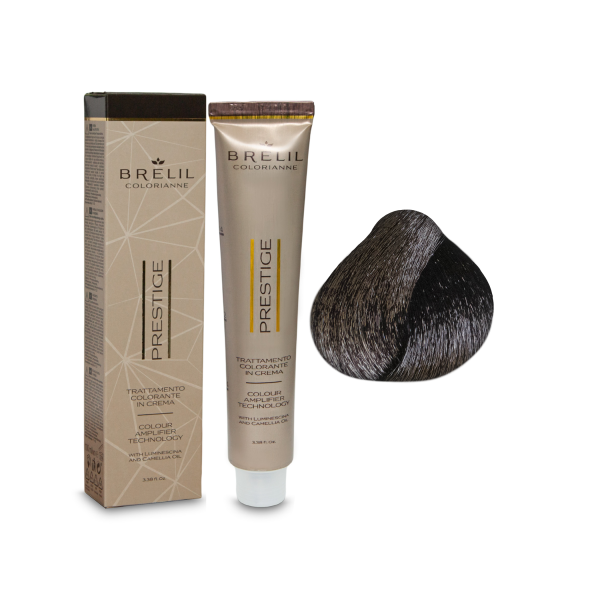 Brelil Professional Краска для волос Colorianne Prestige, 1/00 черный, 100 мл купить