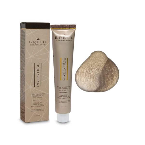 Brelil Professional Краска для волос Colorianne Prestige, 10/10 ультрасветлый пепельный блонд, 100 мл купить