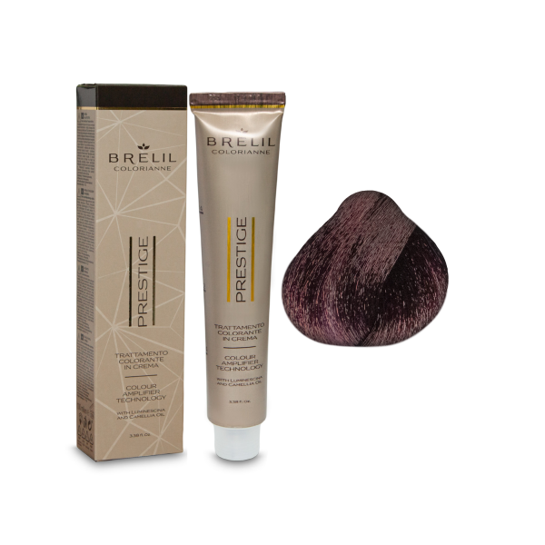 Brelil Professional Краска для волос Colorianne Prestige, 5/77 светлый интенсивно-фиолетовый шатен, 100 мл купить