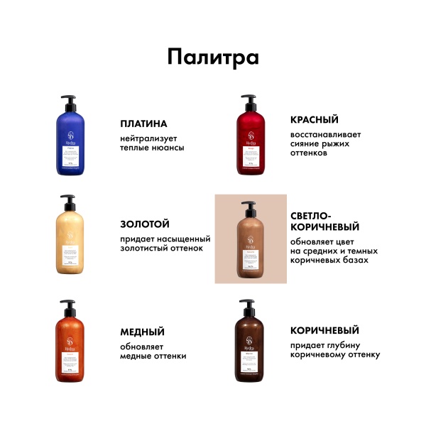 Kydra Le Salon Оттеночная маска с маслом манго и фундука Color Boosting Mask, светло-коричневый Hazelnut, 500 мл купить
