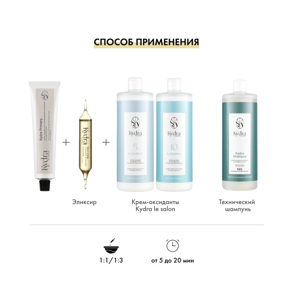 Kydra Le Salon Усилитель цвета Primary, Зеленый Vert, 60 мл купить