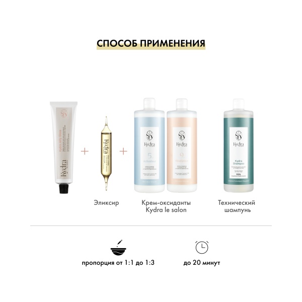 Kydra Le Salon Стойкий тонирующий глосс-гель Ammonia-Free Coloring Jelly Gloss, 7/44, 60 мл купить