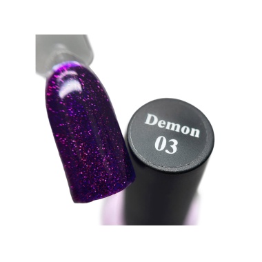 Solalove Гель-лак с шиммером Demon, 03, 10 мл купить