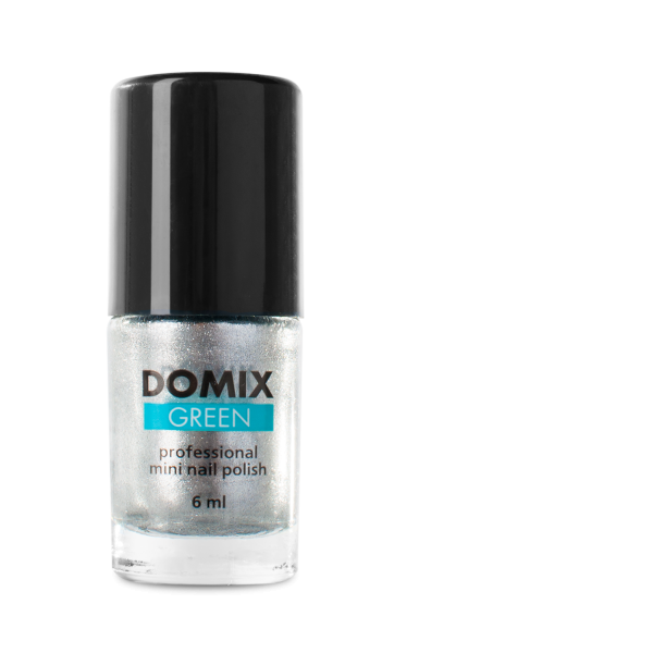 Domix Green Professional Лак для ногтей мини, L 0449 Bright silver, 6 мл купить