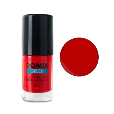Domix Green Professional Лак для ногтей мини, M 4357 O'Scarlet, 6 мл купить