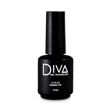 Diva Топ для гель-лака Rubber Top, 15 мл купить