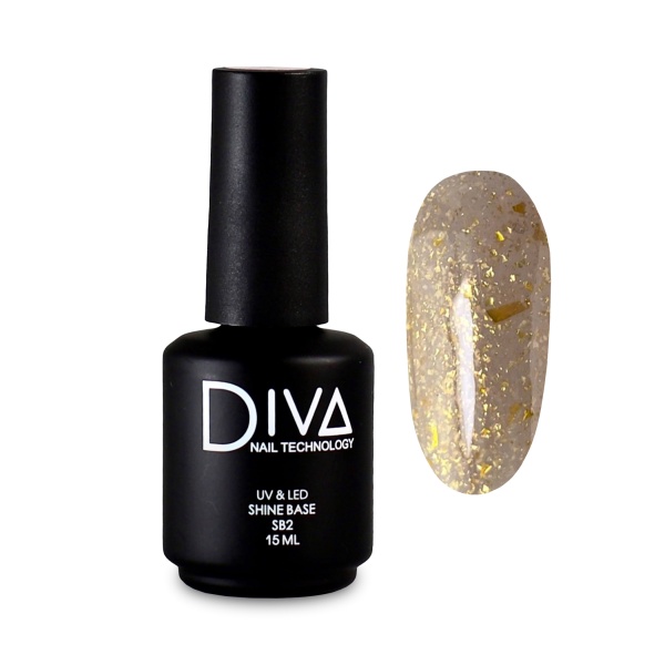 Diva База для гель-лака с шиммером Shine Base, SB11, 15 мл купить